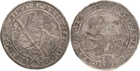 Sachsen-Kurlinie ab 1547 (Albertiner)
Christian II., Johann Georg I. und August 1591-1611 Taler 1609, HR-Dresden Keilitz/Kahnt 228 Schnee 767 Davenpo...
