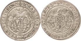 Sachsen-Kurlinie ab 1547 (Albertiner)
Johann Georg I. (1611-) 1615-1656 Kipper - 60 Groschen 1622, 3 Schwäne und Anker-Zwickau Interessante Variante ...