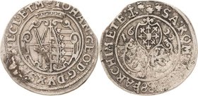 Sachsen-Kurlinie ab 1547 (Albertiner)
Johann Georg I. (1611-) 1615-1656 Kipper - 8 Groschen 1622, 3 Schwäne-Zwickau Krug/Rahnenführer 552 i Slg. Kern...