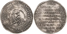 Sachsen-Kurlinie ab 1547 (Albertiner)
Johann Georg I. (1611-) 1615-1656 Taler 1656, IK-Dresden Auf seinen Tod. Ohne Zierkreis im Avers. Überprägung C...