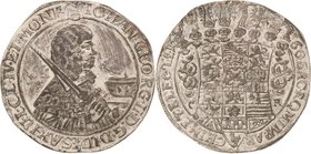 Sachsen-Kurlinie ab 1547 (Albertiner)
Johann Georg II. 1656-1680 Taler 1660, CR-Dresden Erbländischer Taler C/K 388 Schnee 909 Davenport 7617 Prachtv...