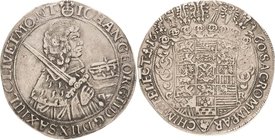 Sachsen-Kurlinie ab 1547 (Albertiner)
Johann Georg II. 1656-1680 Taler 1660, CR-Dresden Erbländischer Taler C/K 388 Schnee 909 Davenport 7617 Kl. Ste...