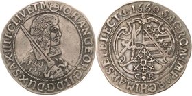 Sachsen-Kurlinie ab 1547 (Albertiner)
Johann Georg II. 1656-1680 1/4 Taler 1660, CR-Dresden C/K 420 Kohl 240 Sehr schön-vorzüglich
