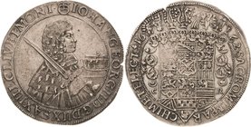 Sachsen-Kurlinie ab 1547 (Albertiner)
Johann Georg II. 1656-1680 Taler 1662, CR-Dresden Erbländischer Taler C/K 388 Schnee 909 Davenport 7617 Kl. Prü...