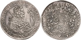 Sachsen-Kurlinie ab 1547 (Albertiner)
Johann Georg III. 1680-1691 Taler 1691, IK-Dresden Mit Titel Dx C/K 585 b Schnee 970 Davenport 7640 Selten. Av....