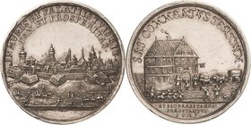 Sachsen-Kurlinie ab 1547 (Albertiner)
Friedrich August I., der Starke 1694-1733 Silbermedaille 1707 (Chr. Wermuth) Auf die von der schwedischen Armee...