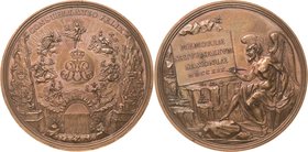 Sachsen-Kurlinie ab 1547 (Albertiner)
Friedrich August I., der Starke 1694-1733 Bronzemedaille 1719 (P. Grosskurt) Planetenmedaille. Ausbeutemedaille...