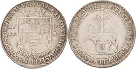 Stolberg-Stolberg
Carl Ludwig und Heinrich Christian Friedrich 1768-1810 2/3 Taler 1770, EFR-Stolberg Ausbeute. Feinsilber Friederich 2027 Müseler 66...