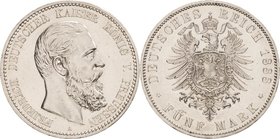 Preußen
Friedrich III. 1888 5 Mark 1888 A Jaeger 99 Kl. Kratzer, vorzüglich-Stempelglanz