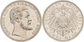 Reuss-Ältere Linie
Heinrich XXII. 1859-1902 2 Mark 1892 A Jaeger 117 Kl. Kratzer, vorzüglich-Stempelglanz