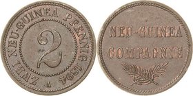 Deutsch-Neuguinea
 2 Neu-Guinea Pfennig 1894 A Jaeger 702 Fast prägefrisch