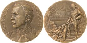 Deutsch-Ostafrika
Medaillen Bronzemedaille 1905 (A.M. Wolff) Tod von Hermann von Wissmann, Gouverneur von Deutsch-Ostafrika. Brustbild nach links / A...