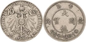 Kiautschou
 10 Cent 1909 (A) Jaeger 730 Sehr schön+