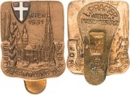 Abzeichen
 Messingabzeichen 1931 (L. Pramer) Deutsche Kolonialgesellschaft in Wien 1931. Stephansdom, links oben emailliertes Wiener Wappen. Rückseit...