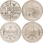 Weimarer Republik
Lot-2 Stück 3 Reichsmark 1927 Marburg und 1929 Waldeck Vorzüglich und fast vorzüglich