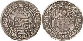 Sammlung Theobald Seitz - Sachsen-Weimar Sachsen-Ernestiner-Gesamthaus 1547-1573
Johann Friedrich II. 1557-1565 Engelgroschen (Schreckenberger) o.J. ...