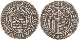 Sammlung Theobald Seitz - Sachsen-Weimar Sachsen-Ernestiner-Gesamthaus 1547-1573
Johann Friedrich II. 1557-1565 Engelgroschen (Schreckenberger) o.J. ...