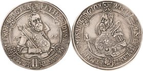 Sammlung Theobald Seitz - Sachsen-Weimar Sachsen-Ernestiner-Gesamthaus 1547-1573
Johann Friedrich II. und Johann Wilhelm 1566 Taler 1566, o. Mzz.-Saa...