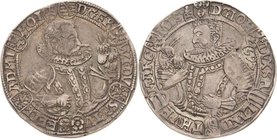 Sammlung Theobald Seitz - Sachsen-Weimar Sachsen-Alt-Weimar 1572-1603
Friedrich Wilhelm und Johann 1573-1602 1/2 Taler 1597, B mit Eichel-Saalfeld Ge...