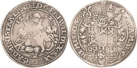 Sammlung Theobald Seitz - Sachsen-Weimar Sachsen-Alt-Weimar 1572-1603
Friedrich Wilhelm 1591-1602, als Administrator von Kursachsen 1/2 Taler 1592, B...