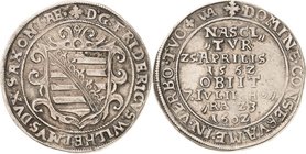 Sammlung Theobald Seitz - Sachsen-Weimar Sachsen-Alt-Weimar 1572-1603
Friedrich Wilhelm 1591-1602, als Administrator von Kursachsen 1/2 Taler 1602 (1...