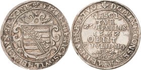 Sammlung Theobald Seitz - Sachsen-Weimar Sachsen-Alt-Weimar 1572-1603
Friedrich Wilhelm 1591-1602, als Administrator von Kursachsen 1/4 Taler 1602, o...