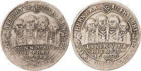 Sammlung Theobald Seitz - Sachsen-Weimar Sachsen-Mittel-Weimar 1603-1640
Johann Ernst und seine 7 Brüder 1605-1619 1/2 Taler 1608, WA-Saalfeld Typ 1....