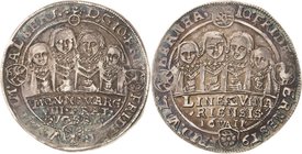 Sammlung Theobald Seitz - Sachsen-Weimar Sachsen-Mittel-Weimar 1603-1640
Johann Ernst und seine 7 Brüder 1605-1619 1/4 Taler 1611, WA-Saalfeld Typ 1....