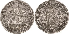Sammlung Theobald Seitz - Sachsen-Weimar Sachsen-Mittel-Weimar 1603-1640
Johann Ernst und seine 7 Brüder 1605-1619 1/2 Taler 1614, WA-Saalfeld Typ 2....