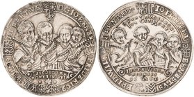Sammlung Theobald Seitz - Sachsen-Weimar Sachsen-Mittel-Weimar 1603-1640
Johann Ernst und seine 7 Brüder 1605-1619 Taler 1612, WA-Saalfeld Typ 3. 4 ä...