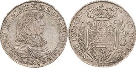 Sammlung Theobald Seitz - Sachsen-Weimar Sachsen-Jena
Bernhard 1662-1678 1/3 Taler 1674, AB/C-Eisleben Brustbild nach rechts / bekrönter Wappenschild...