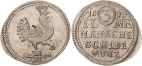 Sammlung Theobald Seitz - Sachsen-Weimar Sachsen-Weimar, Gemeinschaftsprägungen zu Ilmenau
Wilhelm Ernst 1683-1728 und Friedrich II. mit Johann Wilhe...