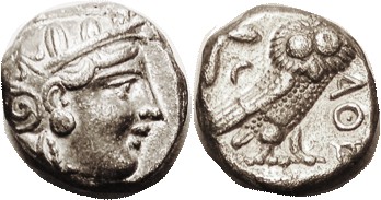 Same but later style, 300-262 BC, S2547; Choice VF-EF, quite well centered for t...
