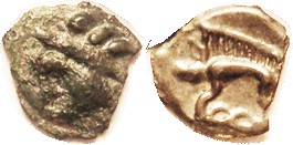 CELTIC, GAUL, Leuci, cast Potin, 15 mm, 1st cent BC, Diademed ("Indian") Head l....