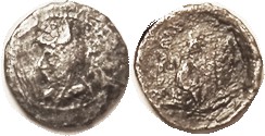 Phriapatios, 185-170 BC, Hemidrachm (1.77 gm), Sellw. 9.5 (Mithradates I, "Triob...