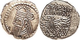 Vologases IV, 84.132; Virtually Mint State, obv nrly centered & sharply struck, rev sl off-ctr & typically somewhat crude; good lustery metal with lt ...