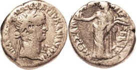 CLAUDIUS & MESSALINA, Egypt Tet, His bust r, Year 3/ Messalina stg l; F-VF, obv lgnd partly off at left, rev sl off-ctr, smooth grey toned surfaces, n...