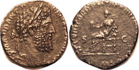 Sest, SECVRIT ORB PM TRPXIIII IMP VIII COS V PP, Securitas std; VF, sl short flan with lgnds partly off & wk, brown patina, lt roughness mainly on rev...
