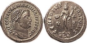 As Augustus, Follis, GENIO IMPERATORIS, Genius stg l, ALE; EF, obv perfectly centered & sharply struck, smooth brown patina with attractive blush of g...