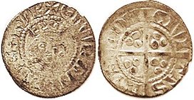Edward I, 1279-1307, Ar Penny, Facg bust/cross etc, London; VG or so, some of lgnds wk, but face clear on portrait. Ltly toned, faintest porosity. (A ...
