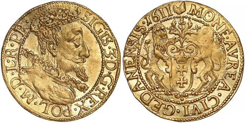 Zygmunt III Waza, Dukat Gdańsk 1611 - piękny
 Piękny dukat z portretem królewsk...