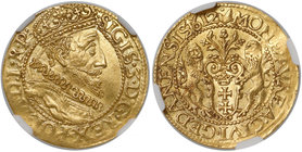 Zygmunt III Waza, Dukat Gdańsk 1612 - duża data - piękny R5