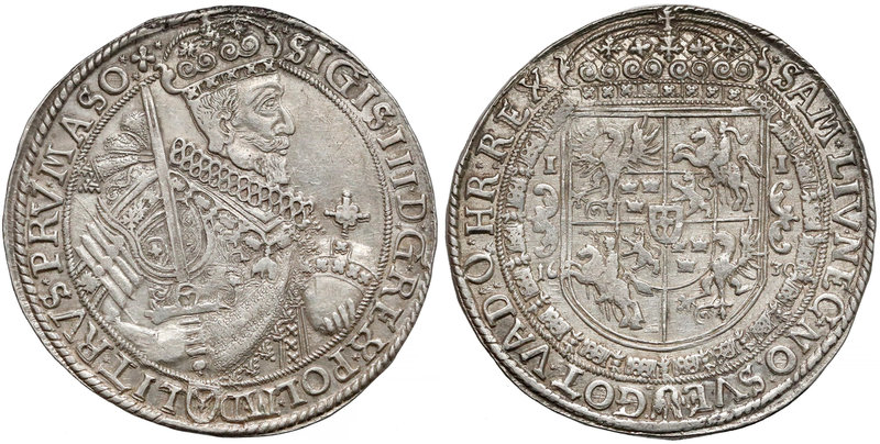 Zygmunt III Waza, Talar Bydgoszcz 1630 II - szeroki portret 
 Efektowna moneta ...