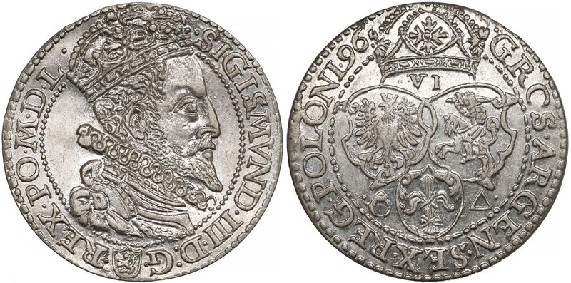Zygmunt III Waza, Szóstak Malbork 1596 - DUŻA GŁOWA - piękny
Zygmunt III Waza, ...