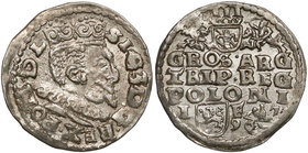 Zygmunt III Waza, Trojak Lublin 1597 - Koste - rzadkość (R7) R7