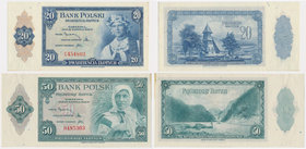 ABNCo, 20 i 50 złotych 1939 (2szt)