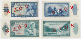 ABNCo, 20 i 50 złotych 1939 - SPECIMEN/WZÓR (2szt)