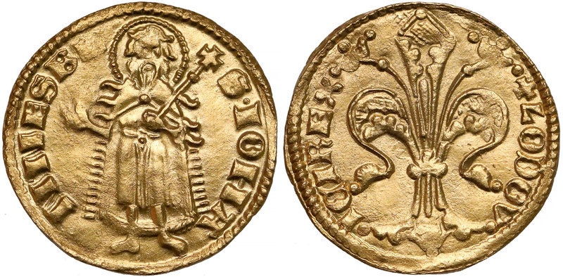Ludwik Andegaweński, Goldgulden (1342-1353)
 Złota, węgierska moneta późniejsze...