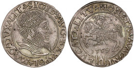 Zygmunt II August, Grosz na stopę litewską 1559 - LITV - ŁADNY