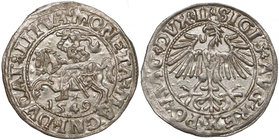Zygmunt II August, Półgrosz Wilno 1549 - wygięta